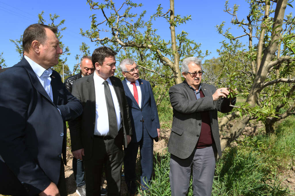 Başkan Aydın zirai don mağduru çiftçileri yalnız bırakmadı