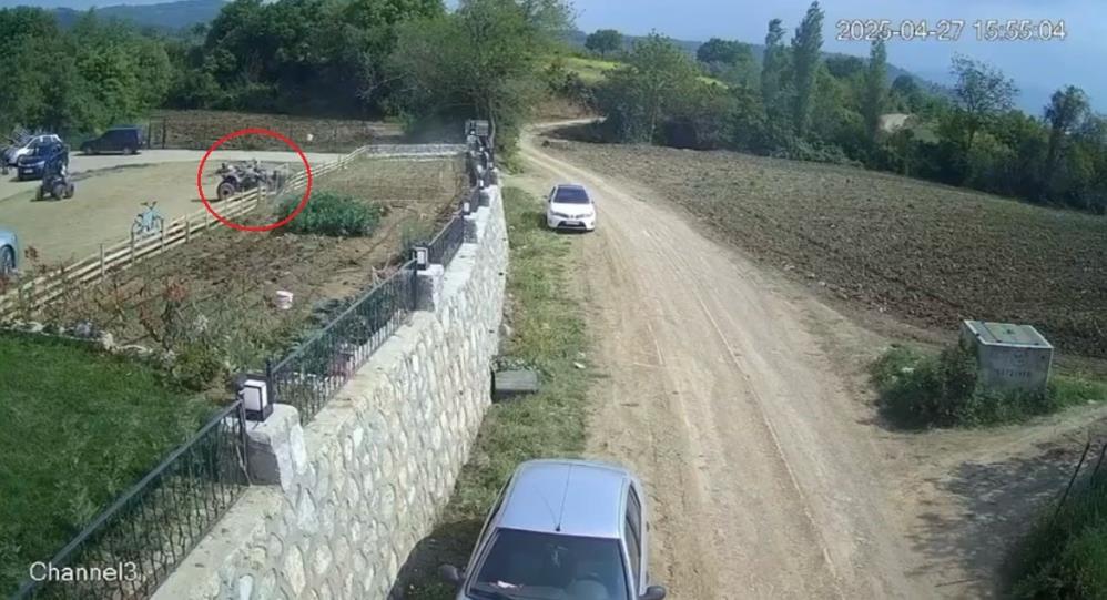 Bursa’da arazi motosikletli kaza yaptı