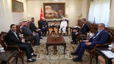 Diyanet İşleri Başkanı Erbaş, Filistinli Alimler Heyet’ini kabul etti