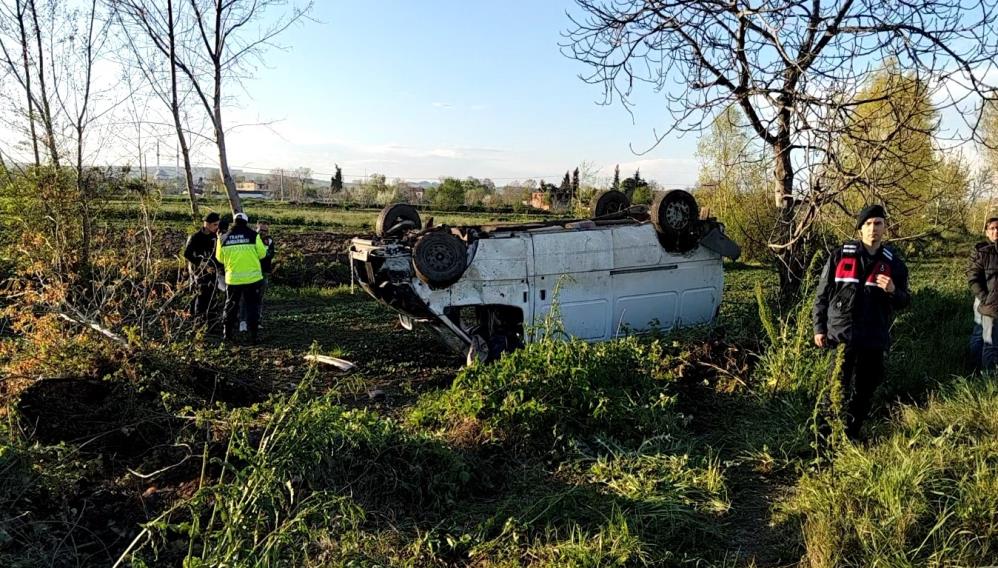 Samsun’da minibüs takla attı: 1 ölü, 2 yaralı