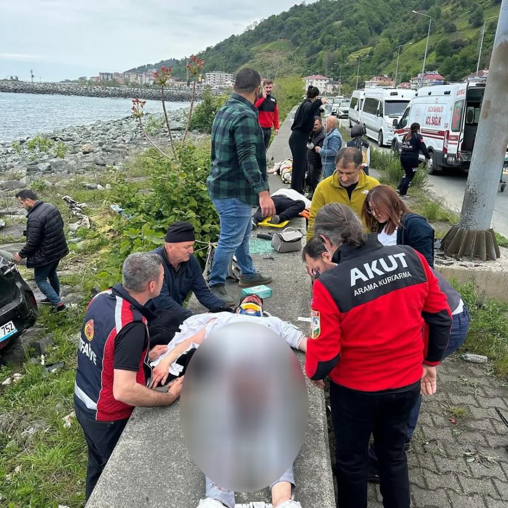 Rize’de trafik kazası: 1 ölü, 3 yaralı