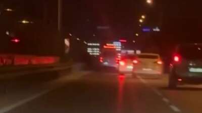Bursa’da trafiğinde tehlikeli inatlaşma!