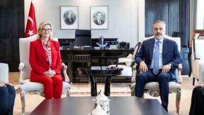 Bakan Fidan, Uluslararası Telekomünikasyon Birliği Genel Sekreteri Bogdan-Martin’i kabul etti