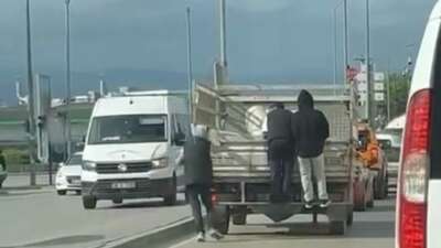 Bursa’da gençlerin tehlikeli yolculuğu