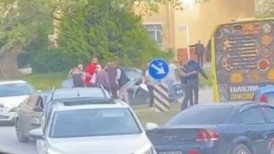 Bursa trafiğinde yumruklar konuştu