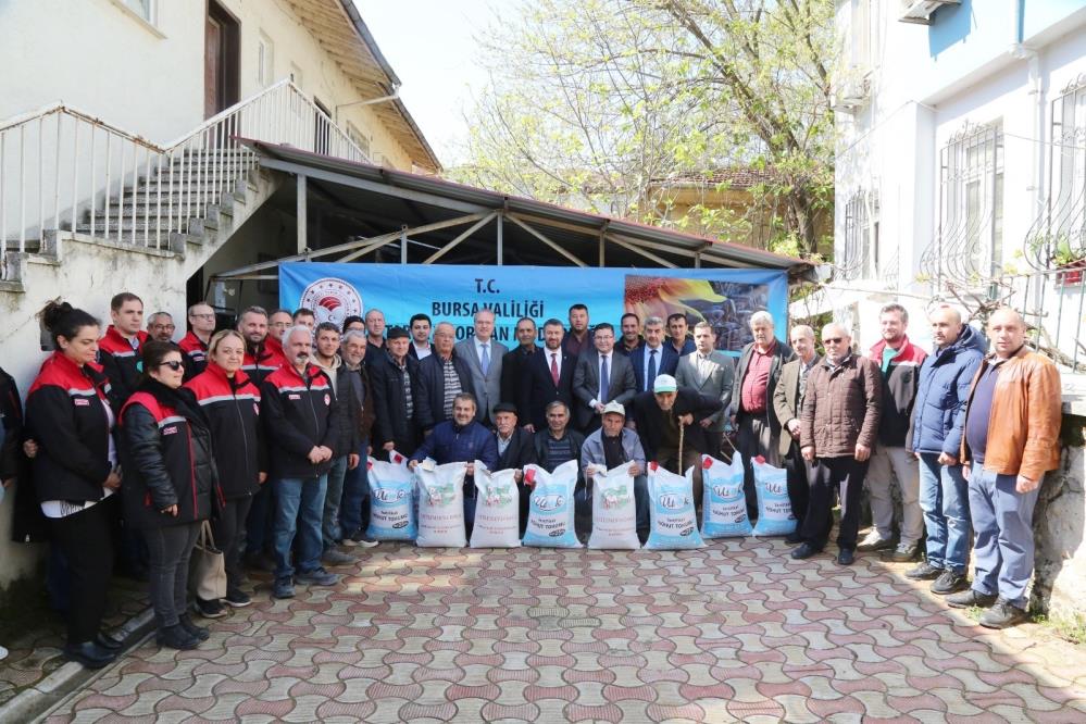 Bursa’da çiftçilere destek