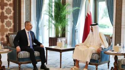 Dışişleri Bakanı Fidan, Katar Emiri Hamed Al Thani ile görüştü