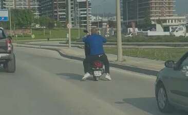 Bursa trafiğinde tehlikeli hareket!