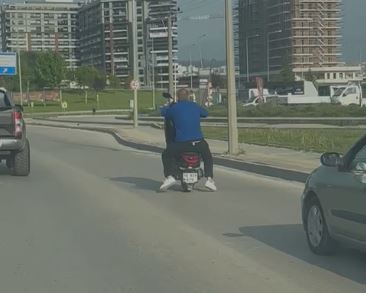 Bursa trafiğinde tehlikeli hareket!