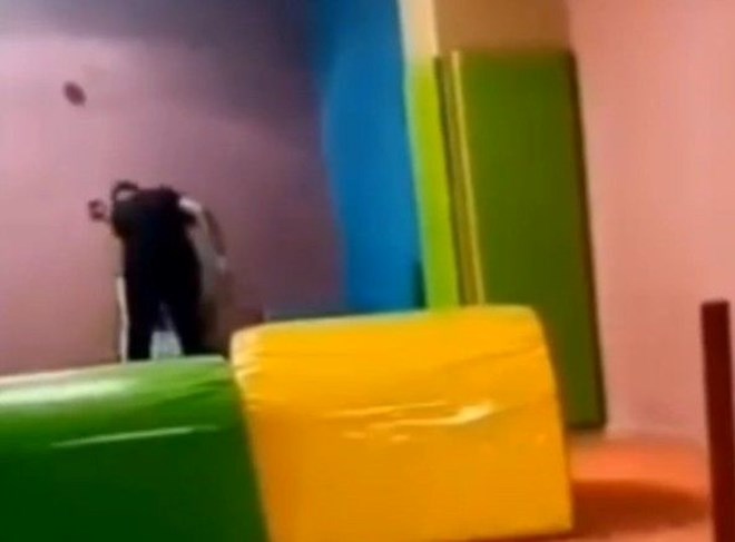 Spor salonunda şiddet skandalı