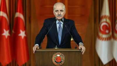 TBMM Başkanı Kurtulmuş, Kırgızistan Cumhurbaşkanı Caparov ile görüştü