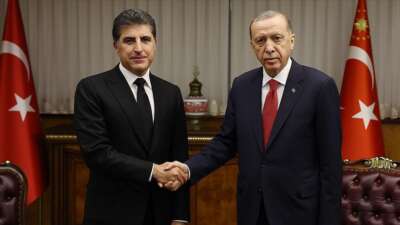 Cumhurbaşkanı Erdoğan, IKYB Başkanı Barzani’yi kabul etti