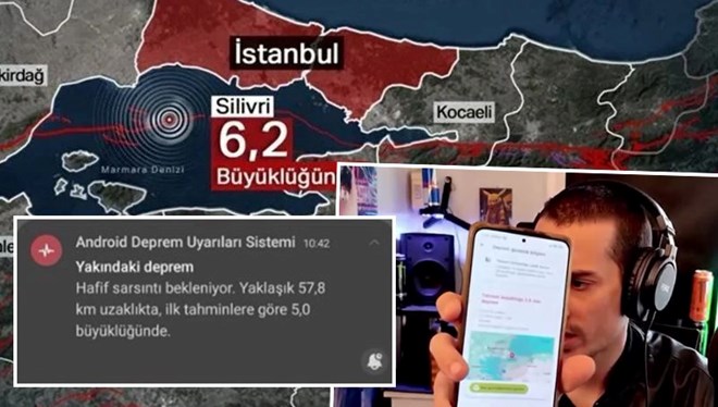 Telefonlara bildirim geldi: Deprem tahmini mi yoksa uyarı mı?