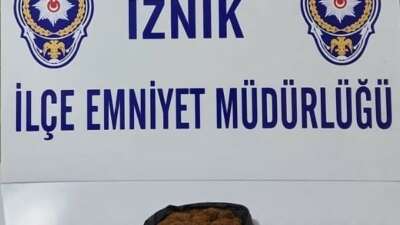İznik’te polis ekiplerinin durdurduğu araçtan uyuşturucu çıktı
