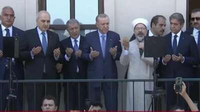 Cumhurbaşkanı Erdoğan restore edilen caminin açılışını yaptı