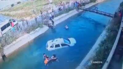 Sulama kanalında can pazarı