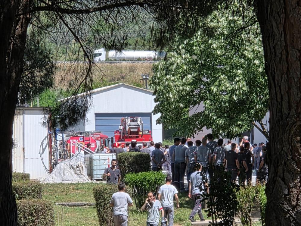 Bursa’da yat fabrikasında yangın