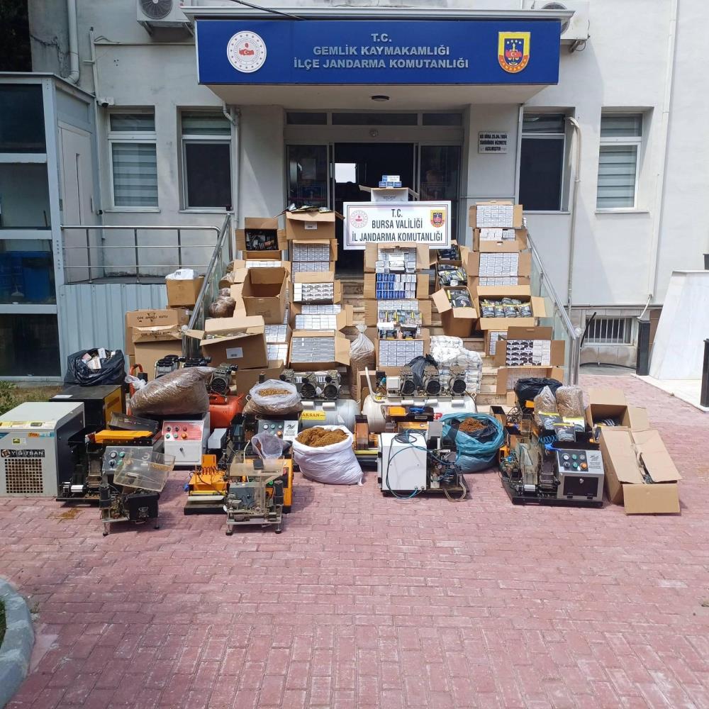 Bursa’da kaçak sigara operasyonu