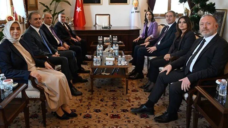 AK Parti heyeti ile DEM Parti görüşmesi sona erdi