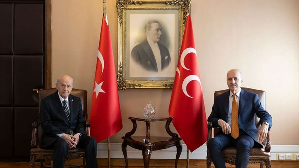 TBMM Başkanı Kurtulmuş ile MHP lideri Bahçeli görüştü