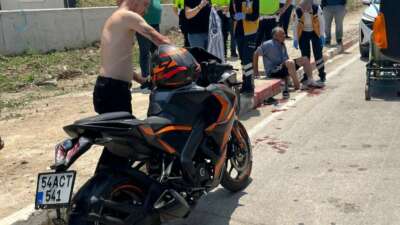 Bursa’da bisiklet ile motosiklet çarpıştı: 2 yaralı