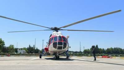 Bursa’da tatil trafiğine jandarmadan helikopterle denetim