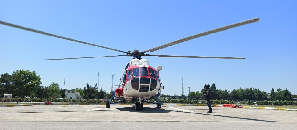 Bursa’da tatil trafiğine jandarmadan helikopterle denetim