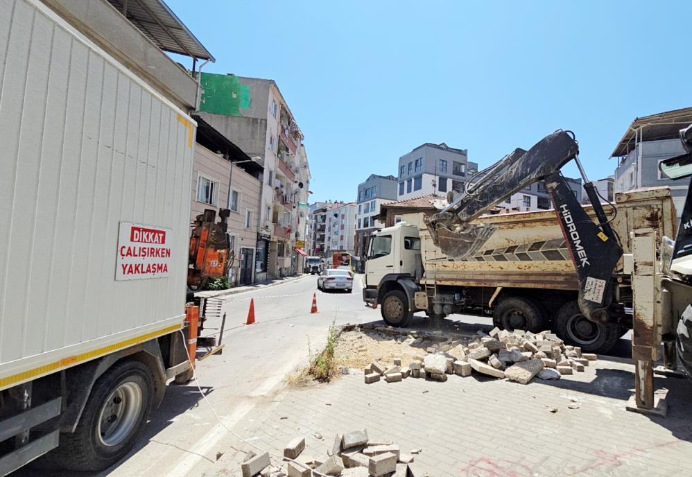 Mudanya’daki yollarda genişletme çalışması