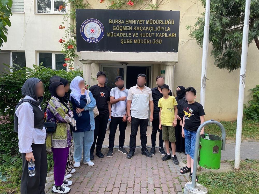 Bursa’da kaçak göçmen operasyonu