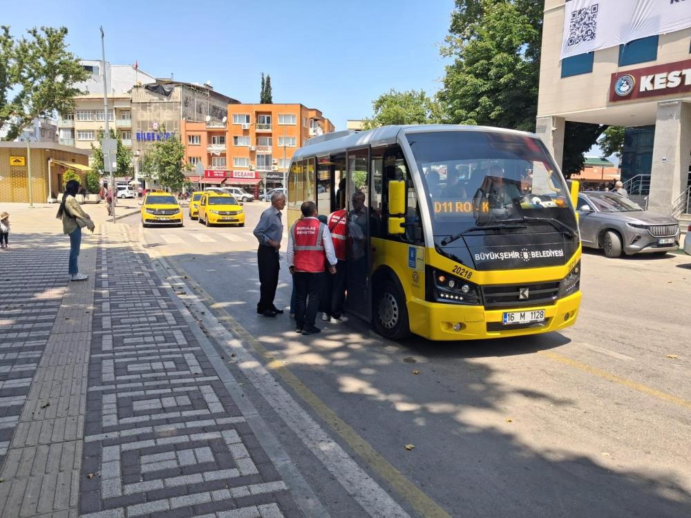 Bursa’daki otobüslerde denetim