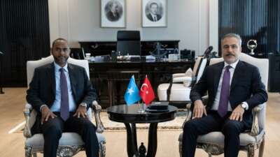 Fidan, Somali Limanlar ve Deniz Ulaştırma Bakanı Nur ile görüştü