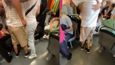 Bursa’da metroda süs kavgası