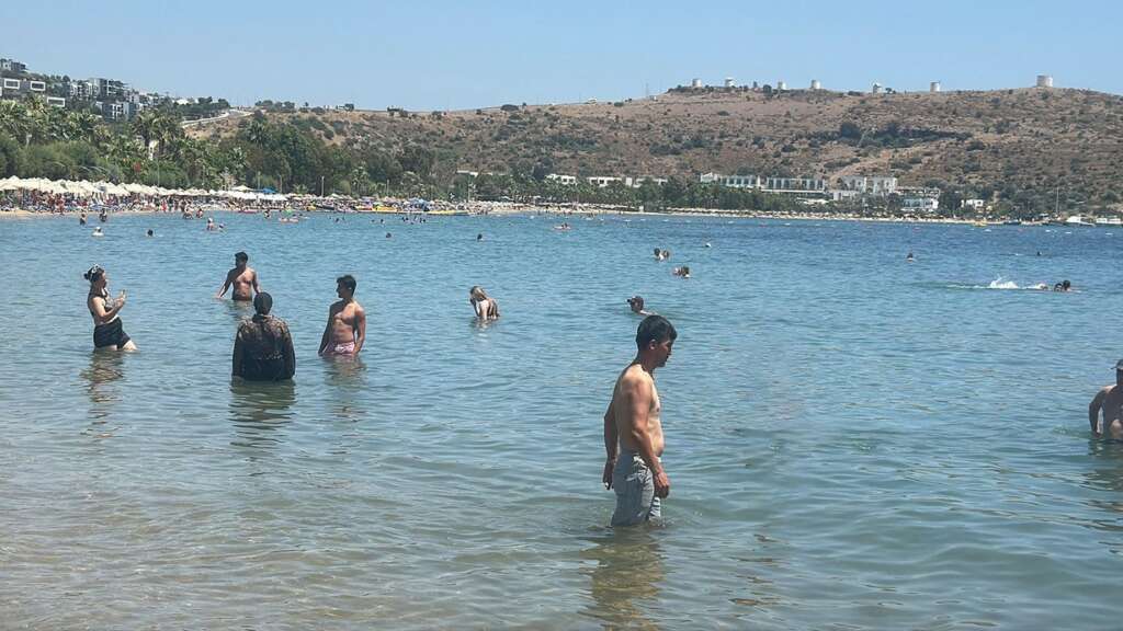 Bodrum’da hava sıcaklığı 44 dereceye ulaştı