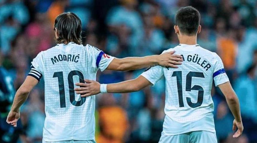 Arda Güler’den Modric’e duygusal veda