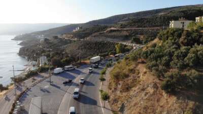 Gemlik-Kumla karayolunda yoğun trafik