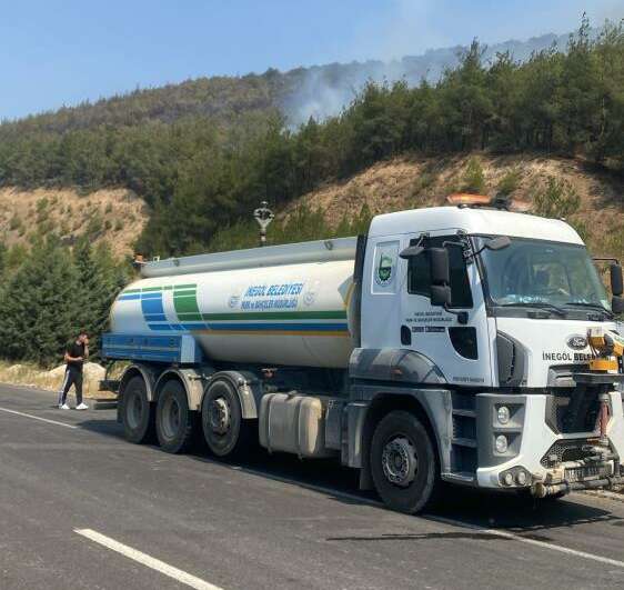 Bursa İnegöl Belediyesinden yangın bölgesine destek