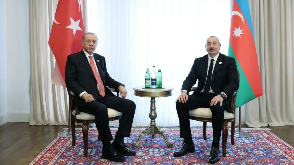 Cumhurbaşkanı Erdoğan, Azerbaycan Cumhurbaşkanı İlham Aliyev ile görüştü