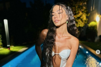 Demet Özdemir’den havuz pozları!