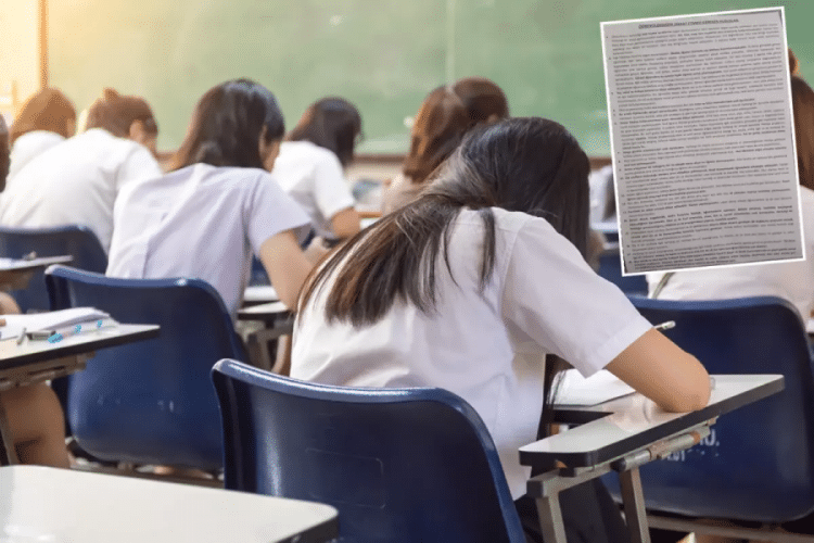 Düzce'de Turgut Özal Anadolu Lisesi'ne kayıt yaptırmak isteyen öğrencilere verilen