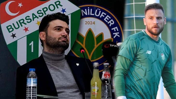 Bursaspor Kulübü Başkanı Enes Çelik, kaleci Anıl Atağ’ın Profesyonel Futbol