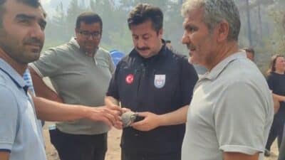 Bursa'nın Yenişehir ilçesi Kavaklı köyü kırsalında çıkan orman yangını kontrol