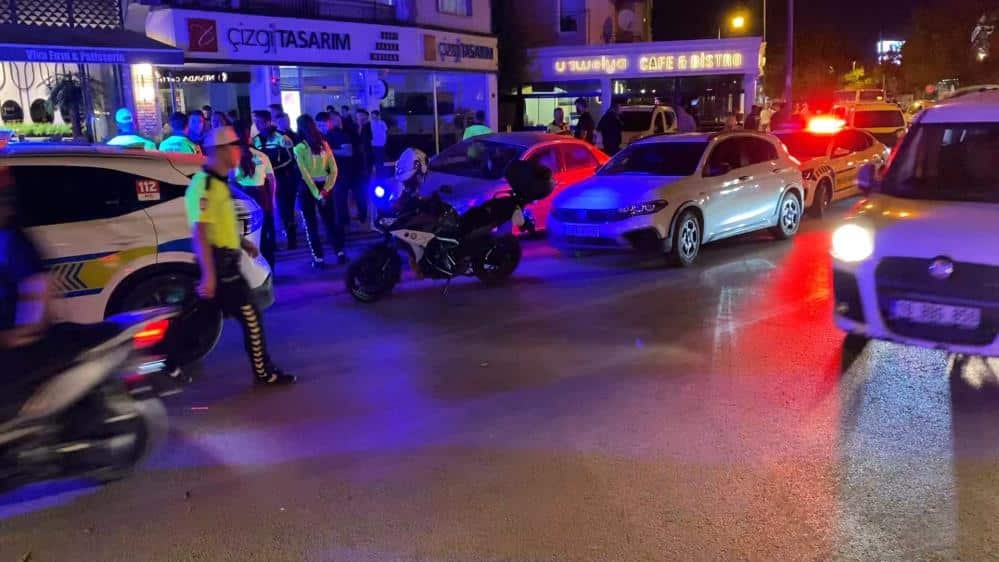 Bursa'nın İnegöl ilçesinde polisin dur ihtarına uymayan motosiklet sürücüsü, 15