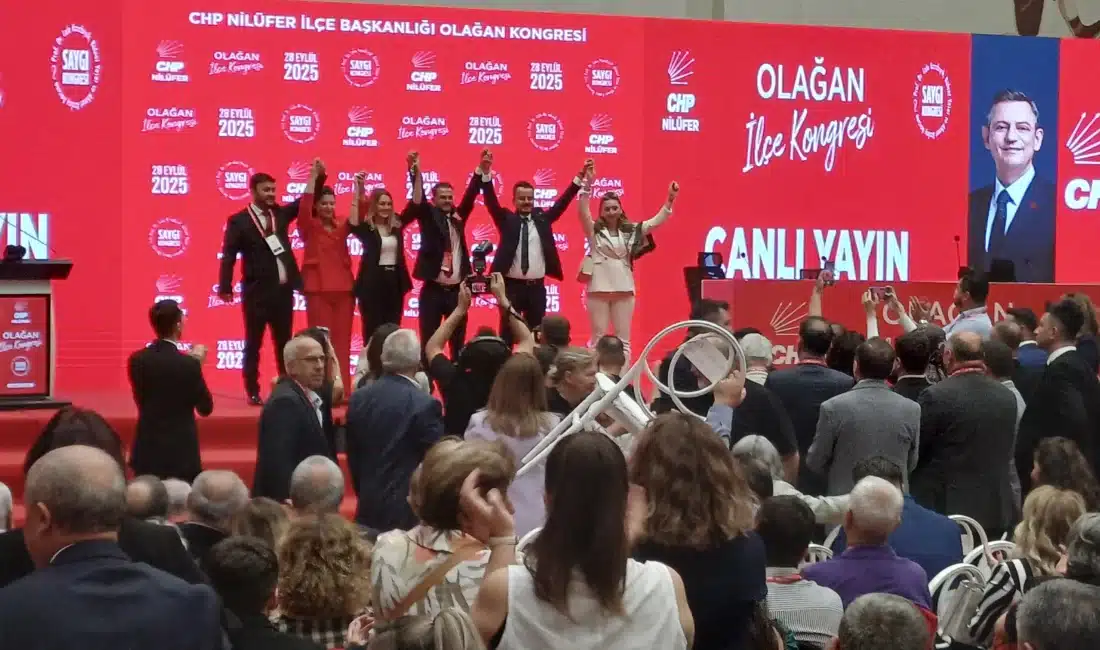 Cumhuriyet Halk Partisi Nilüfer İlçe Kongresin'de 3 adaylı yarışta sürpriz
