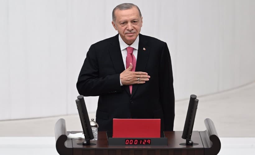 Cumhurbaşkanı Recep Tayyip Erdoğan, yeni yasama yılı için TBMM'ye geldi.