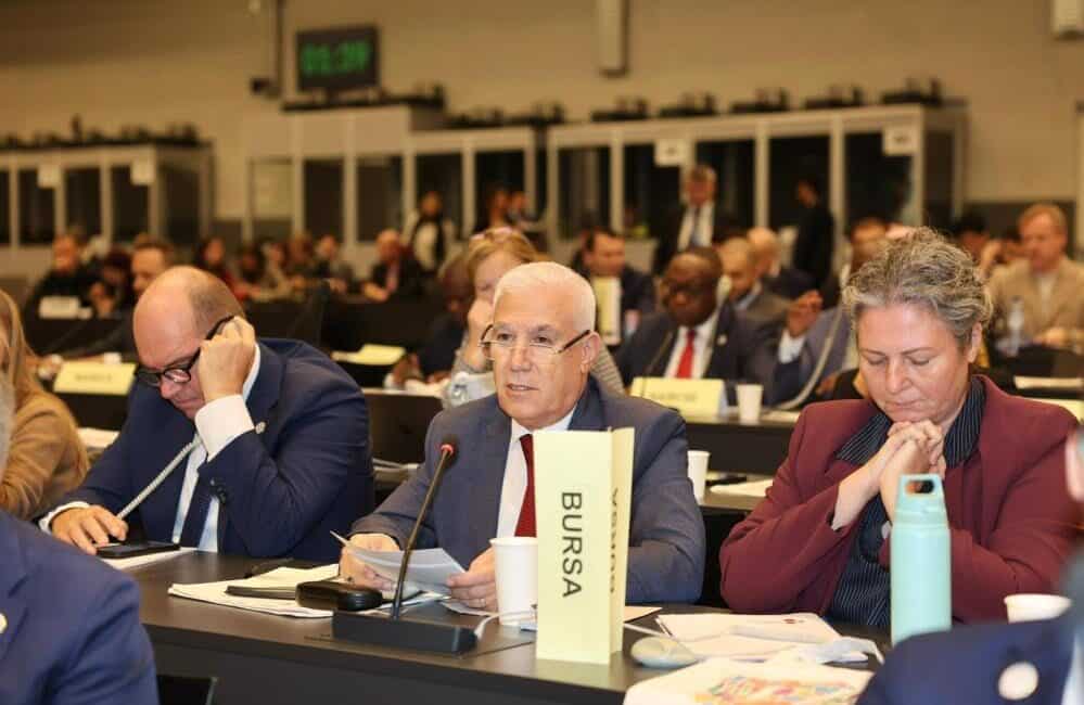  Bursa Büyükşehir Belediye Başkanı Mustafa Bozbey, Birleşmiş Milletler’in Cenevre’de