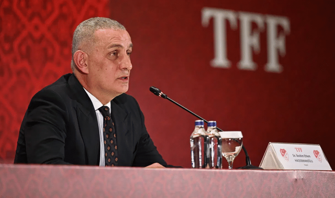 Türkiye Futbol Federasyonu (TFF) Başkanı İbrahim Hacıosmanoğlu, Riva’daki TFF tesislerinde