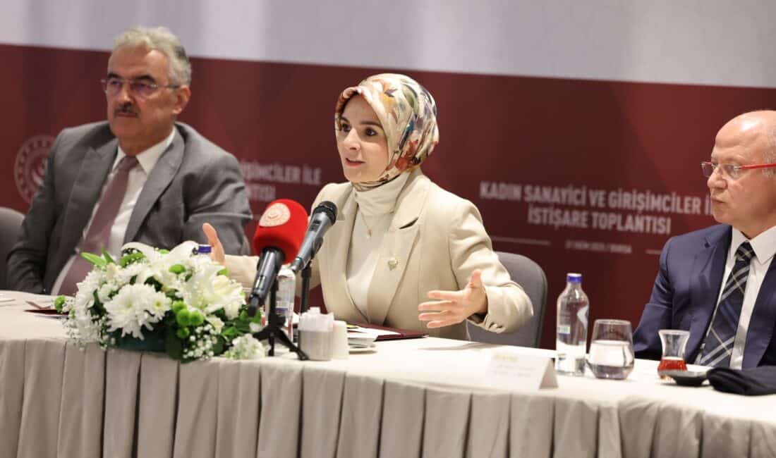 Aile ve Sosyal Hizmetler Bakanı Mahinur Özdemir Göktaş, Bursa'da kadın