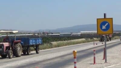 Bursa’nın Yenişehir ilçesinde, ilçe merkezinden Bilecik yoluna giriş istikametinde yol