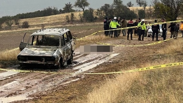 Isparta'da yanmış bir aracın yanında başsız halde bulunan, evli ve