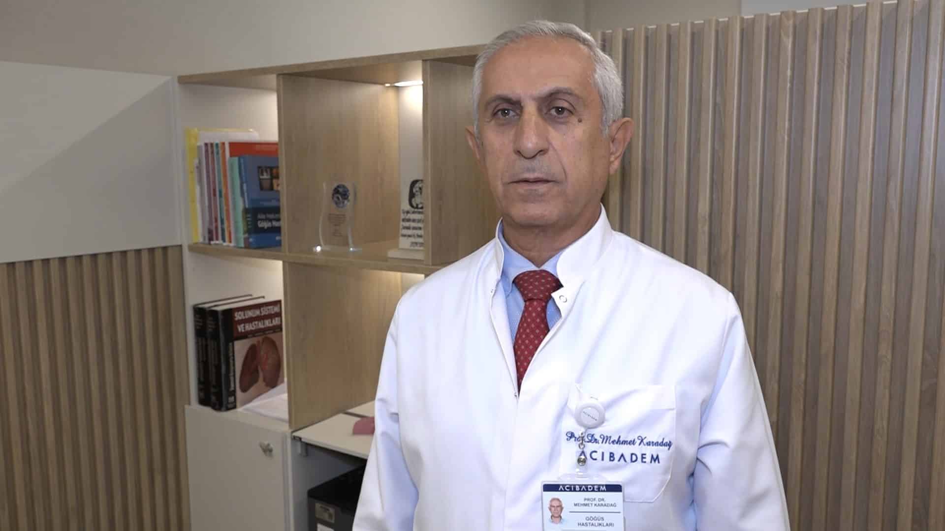 Göğüs Hastalıkları Uzmanı Prof. Dr. Mehmet Karadağ, inatçı öksürüğün 2